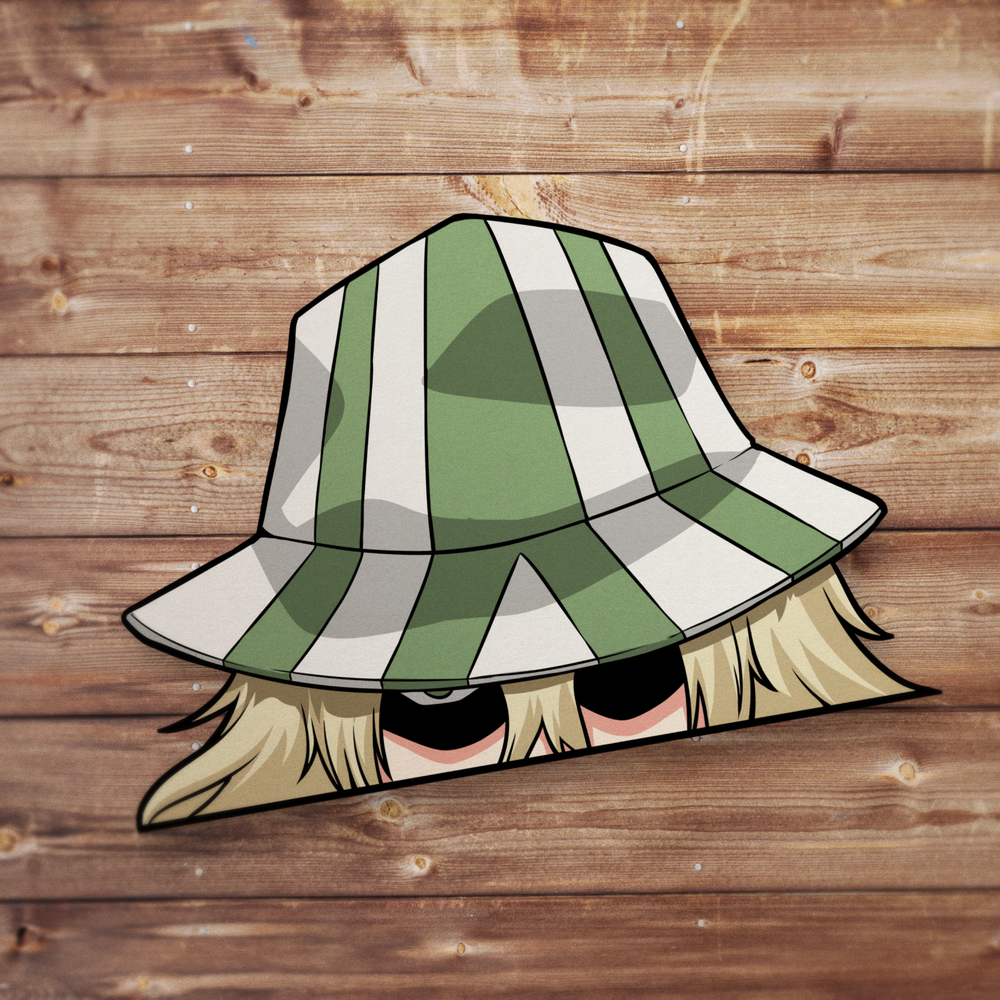 Custom Urahara Fanart Peeker Anime Car Stickers and JDM Decals