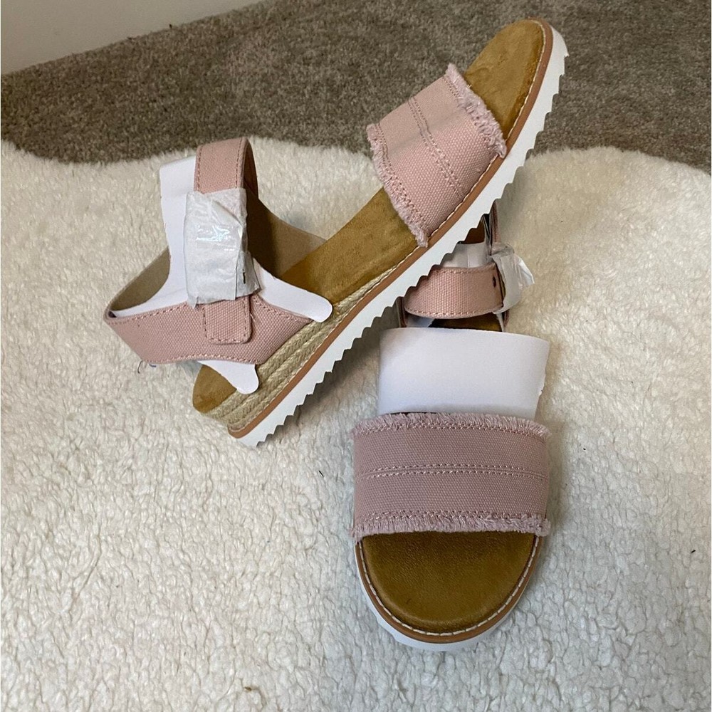 New Bobs by Skechers Canvas Princess Sandals Size 10