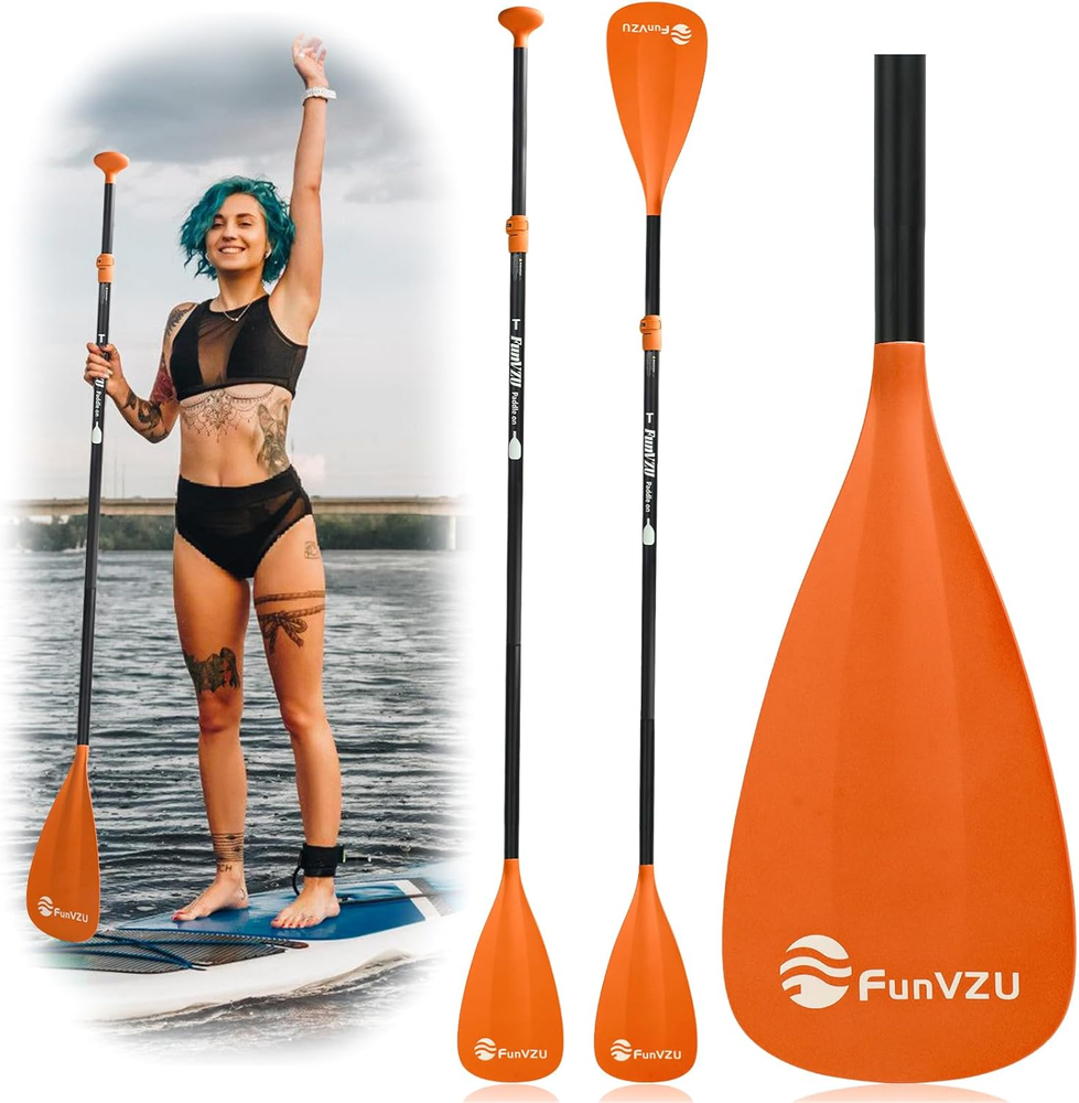 Lightweight Adjustable 4-Piece Aluminum SUP Paddle for Stand Up Paddle Board