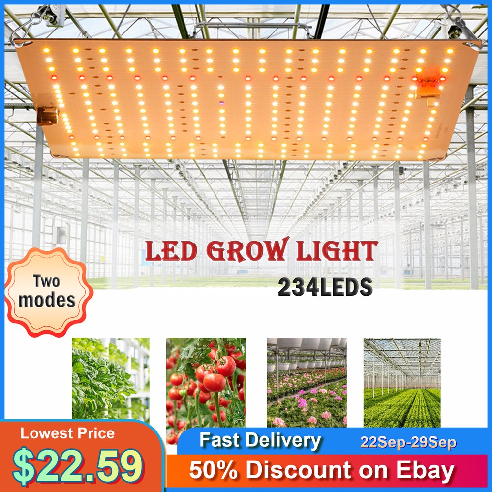 4×4FT Coverage Area LED Grow Light Dual Switch Full Spectrum Grow Lamp Plant US
