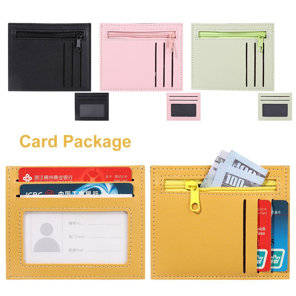 Bank Credit Card Holder with Coin Pouch Wallet Bag  -image