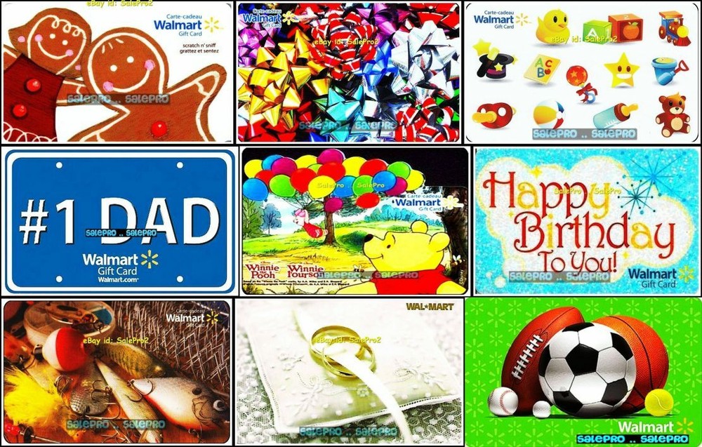 Walmart Soccer Christmas #1 Dad Collectible Gift Card Lot - Choose 3 for $2.95