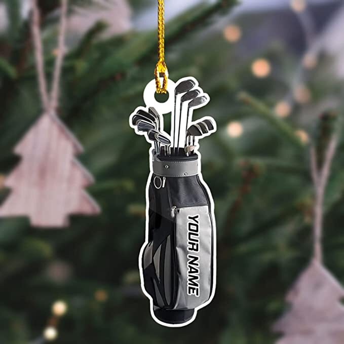 Custom Golf Christmas Ornament Personalized Golfer Gift-image