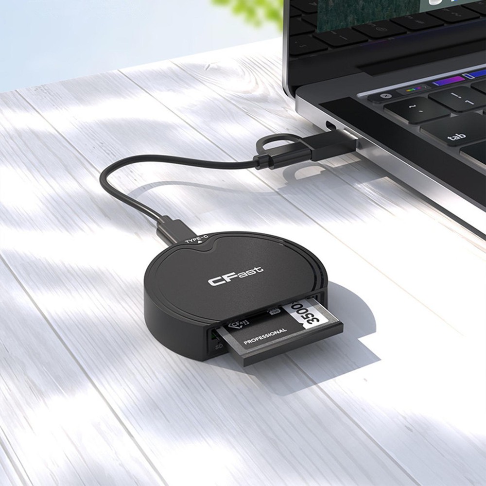 P&P CFast 2.0/SD Memory Card Adapter USB3.2 Gen2 High Speed Card Reader 10Gbps e