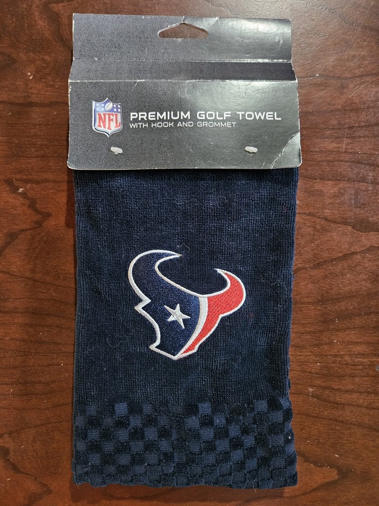 Houston Texans Embroidered Premium Sports Towel w/ Hook & Grommet In Blue