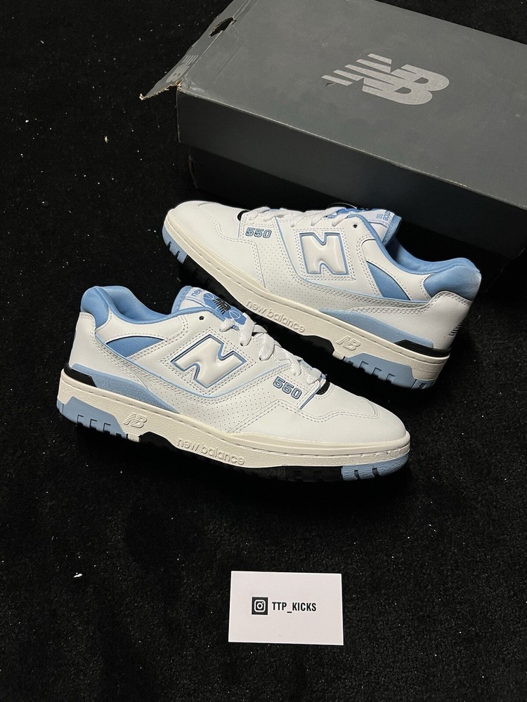 Size 10M/ New Balance 550 UNC White University Blue BB550HL1 / Brand New