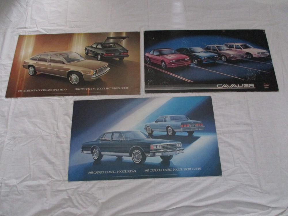 1985 Chevrolet Dealership Showroom Signs Abt. 31