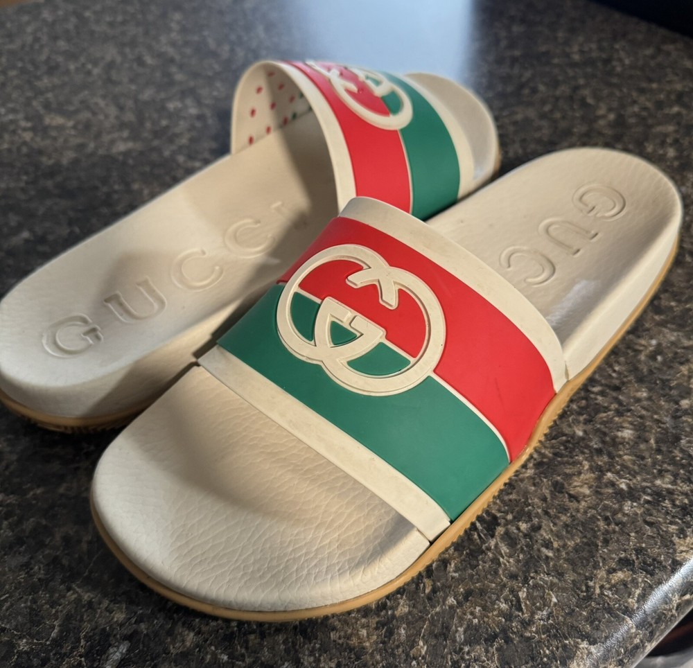 Gucci Mens Slides Size 12 Luxury Comfortable Footwear
