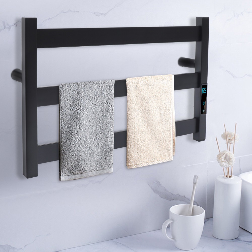 Stainless Steel 3-Bar Electric Heated Towel Warmer