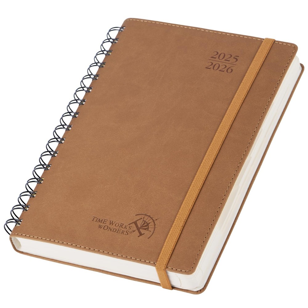 2025-2026 Daily Planner – 6x8.5 Spiral Bound One-Page-Per-Day Organizer