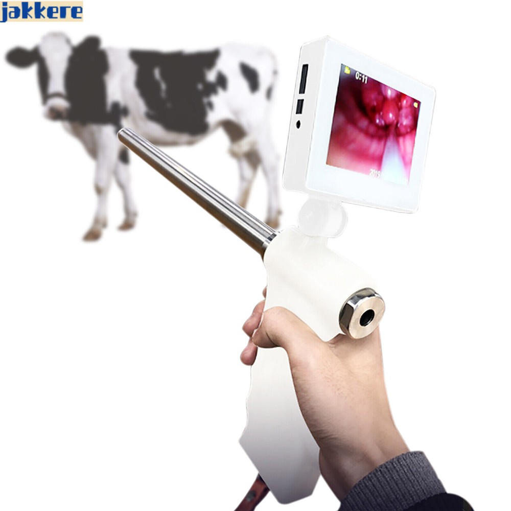 NEW Visual Artificial Insemination Gun Cow Kit Camera with 360 Adjustable Screen-image