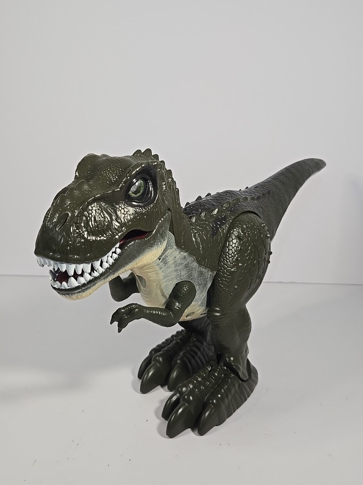 ZURU Robo Alive T-Rex Gray Dinosaur Robotic Walking Roaring Working