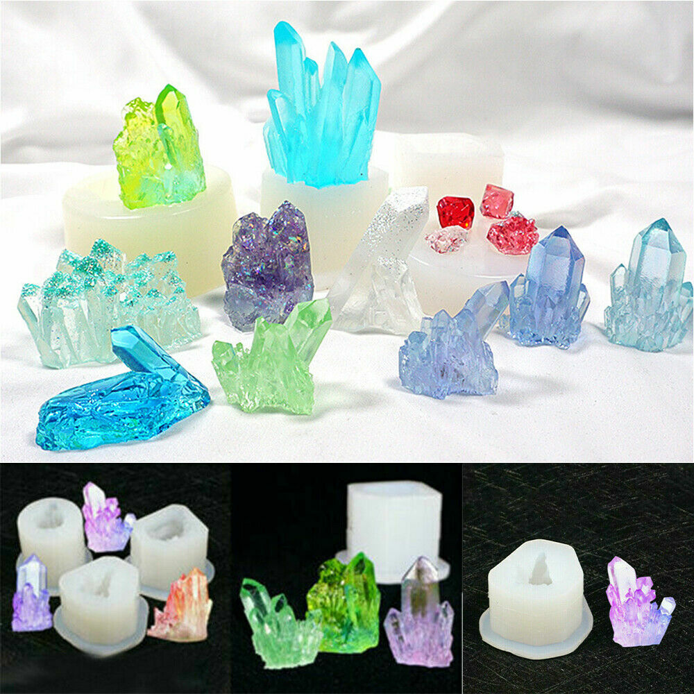 Silicone DIY Crystal Cluster Mold for Epoxy Resin Handmade Crafts