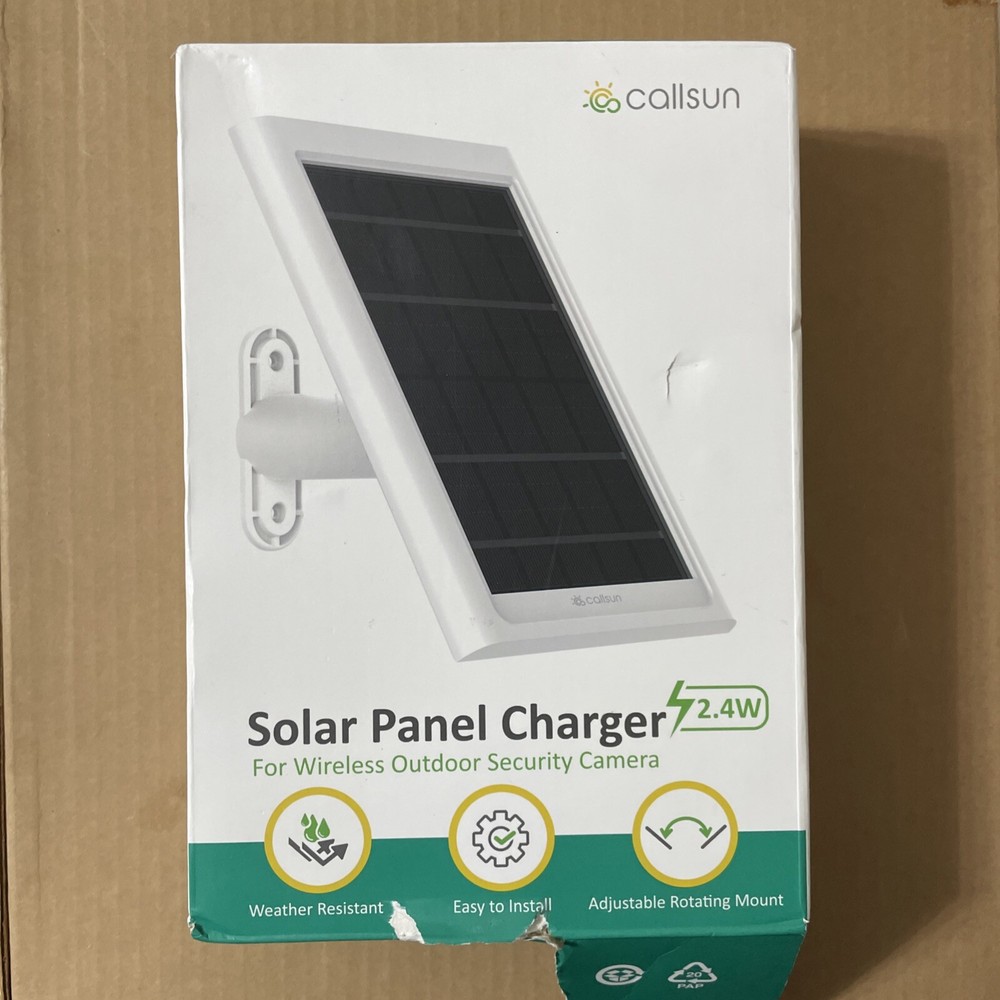 Callsun 2.4W Solar Charger for Outdoor Wireless Security Cameras