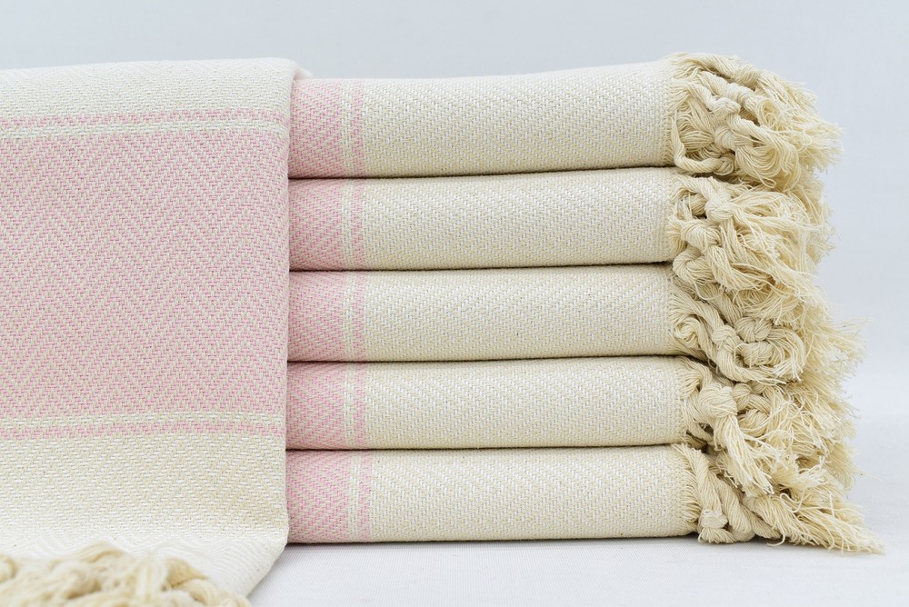 Custom Dark Gray Herringbone Beach Towel 40x71 Inches