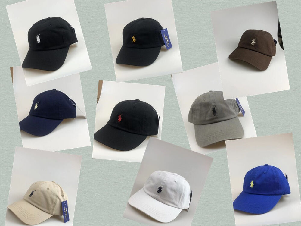 POLO RALPH LAUREN Chino Baseball Cap Hat Adjustable Strap | Multiple Color-Way