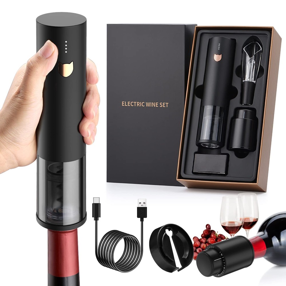 Wine Gifts-Electric Wine Opener-Automatic Wine Opener Rechargeable-Cordless E...