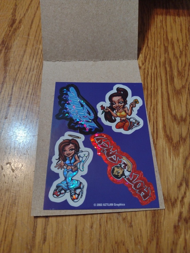 2002 Aztlan Graphics Prizm Vending Machine Stickers Girl #6 Of 15   STG6.   NOS