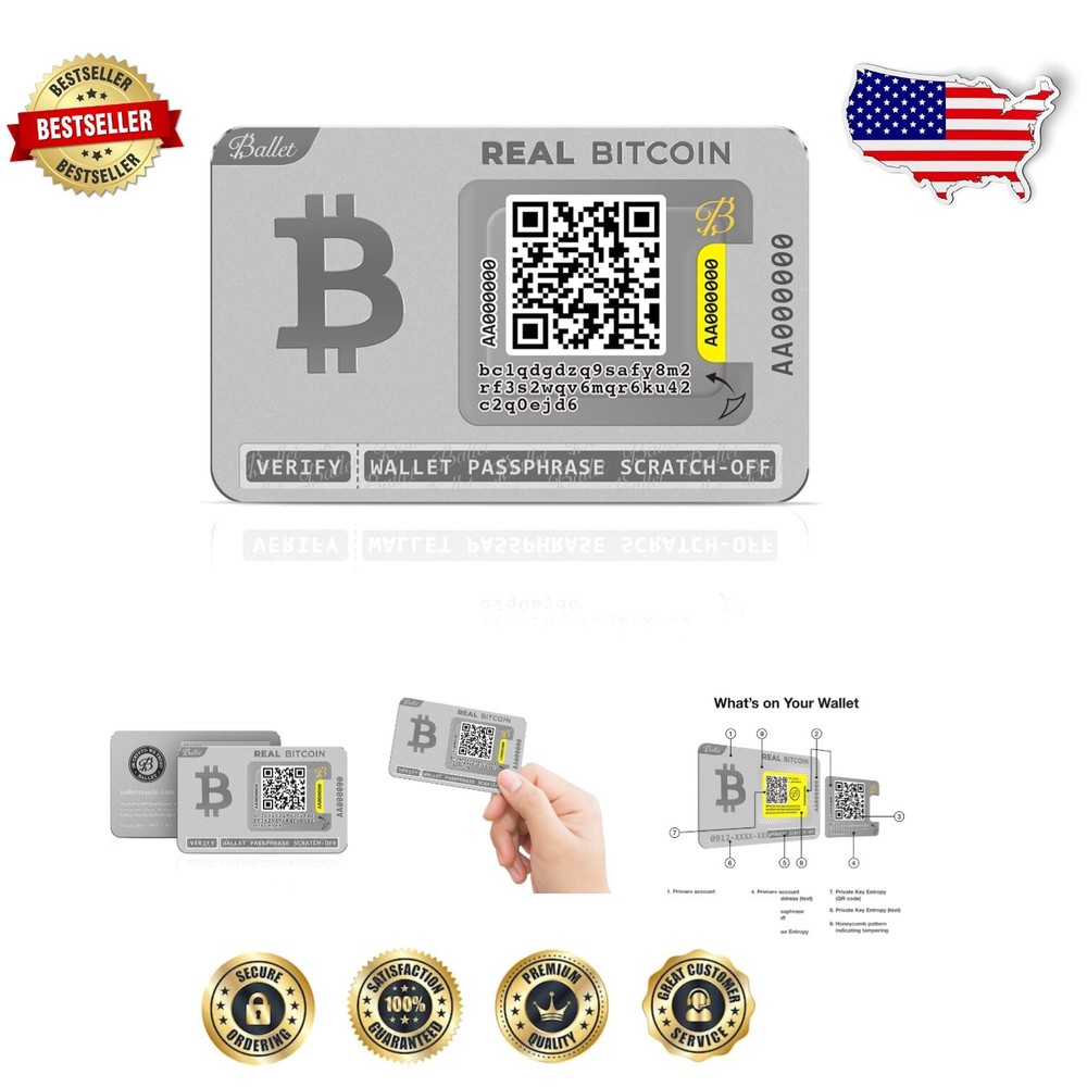 Easiest Cryptocurrency Cold Storage Card - Slim Design with Anti-Theft Features-image