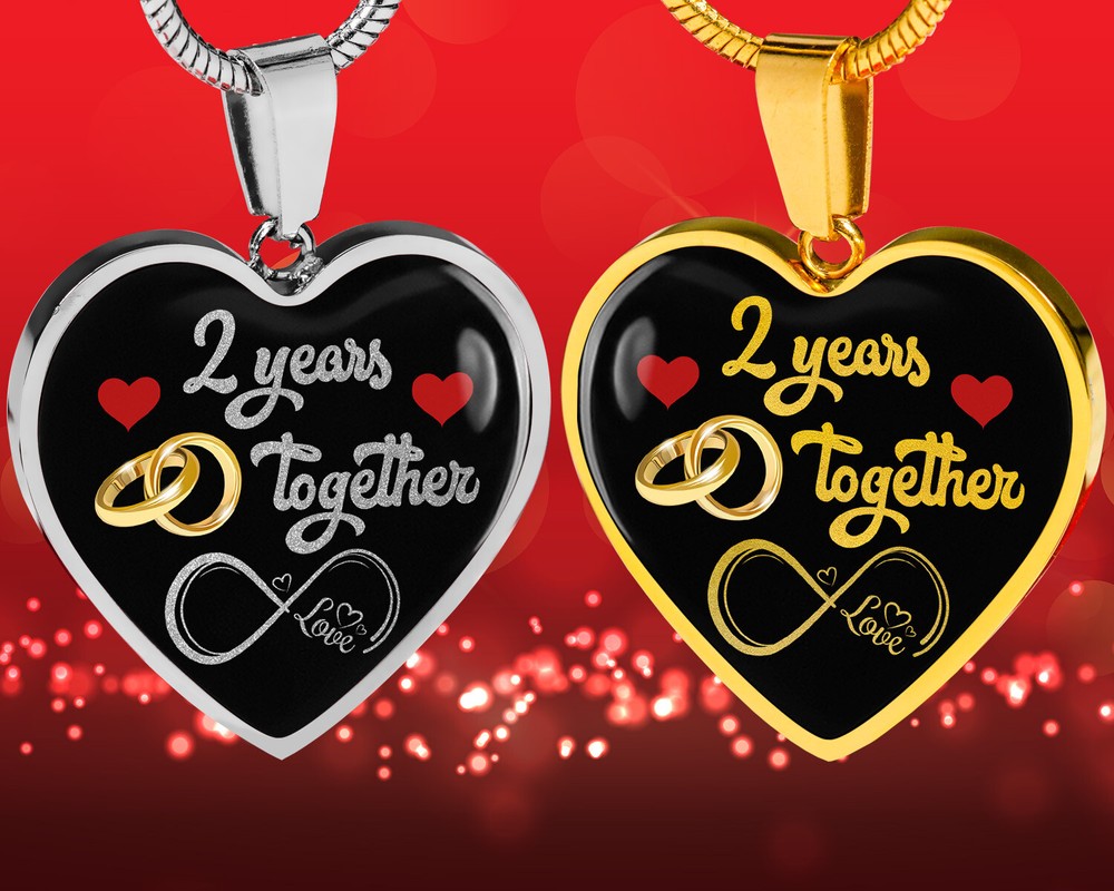 Custom Engraved 2nd Anniversary Gift For Wife - Married 2 Years