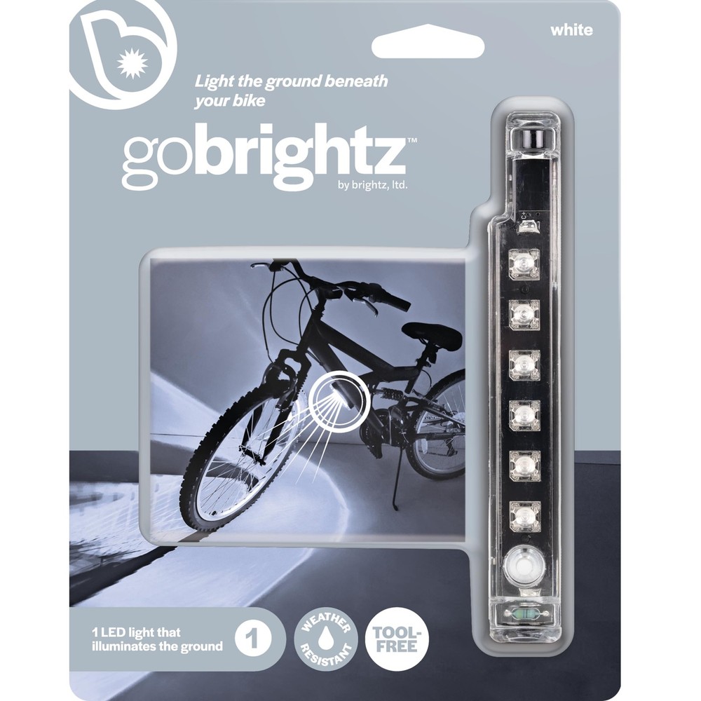 GoBrightz White LED Bike Frame Light for Safe Night Riding