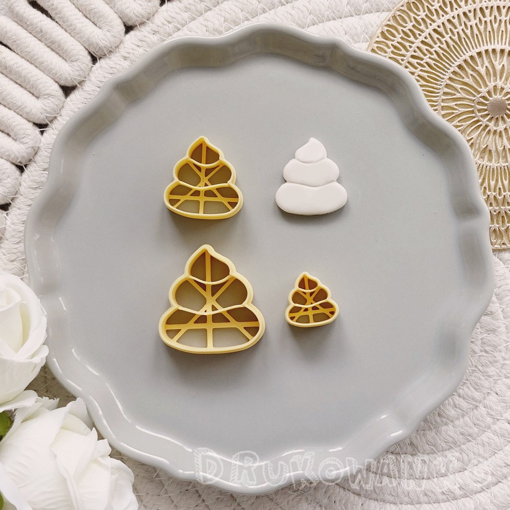 Poo Comic Polymer Clay Cutter For Earring Jewelry Making Micro Cutters