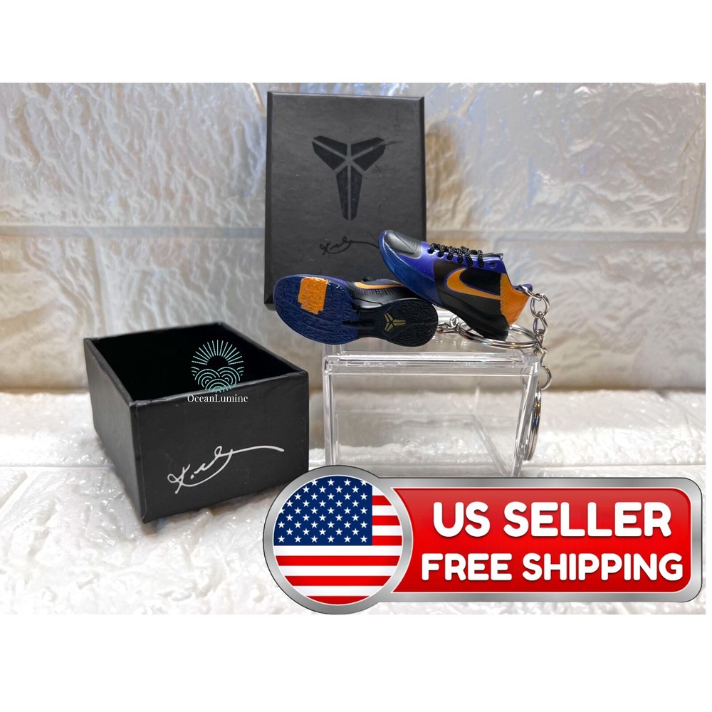 Mini Kobe Black Mamba Sport  Sneakers Shoe Keychain With or without Box