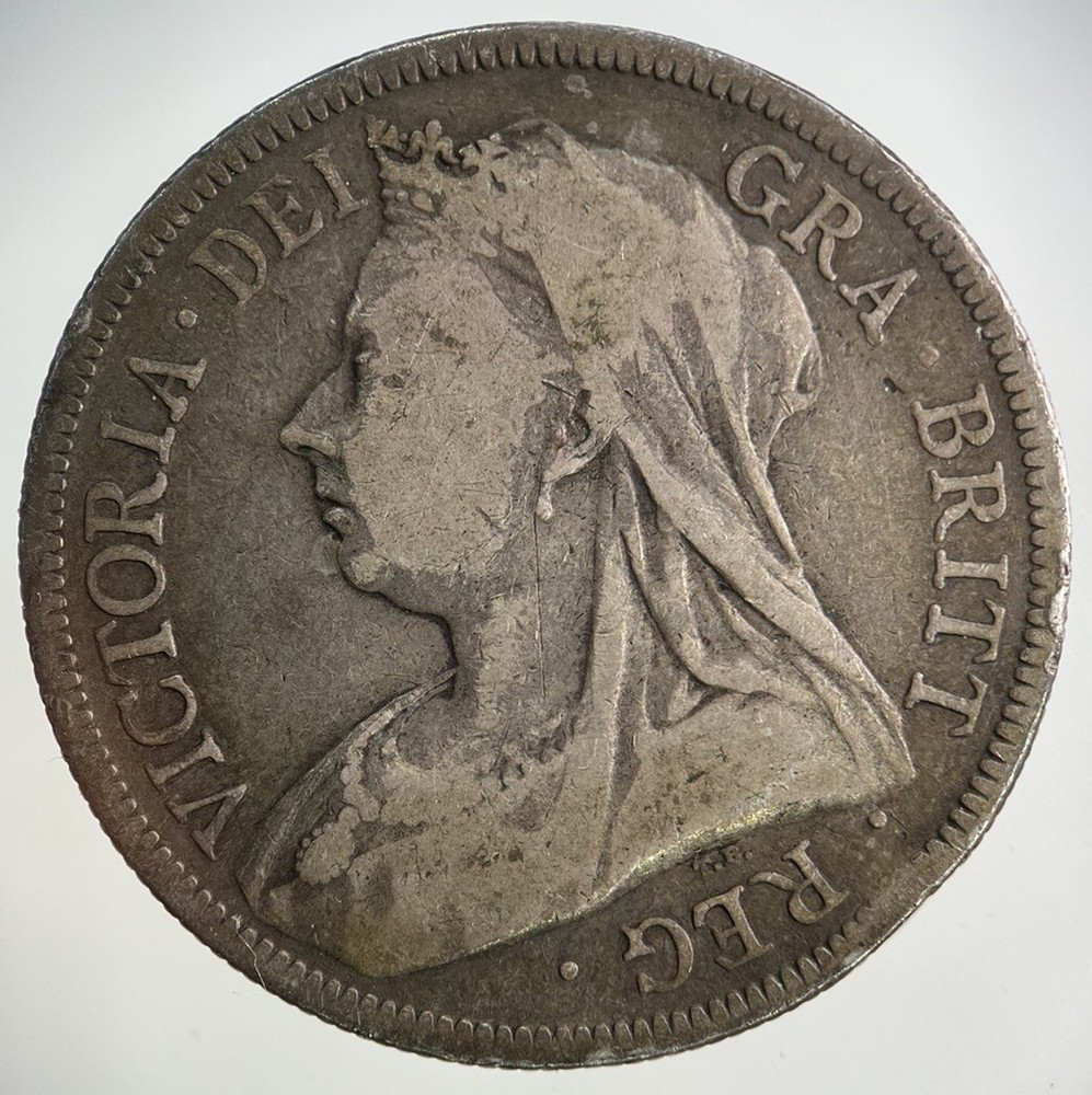 1893 Victoria Half-Crown Silver Coin in Collectible Condition