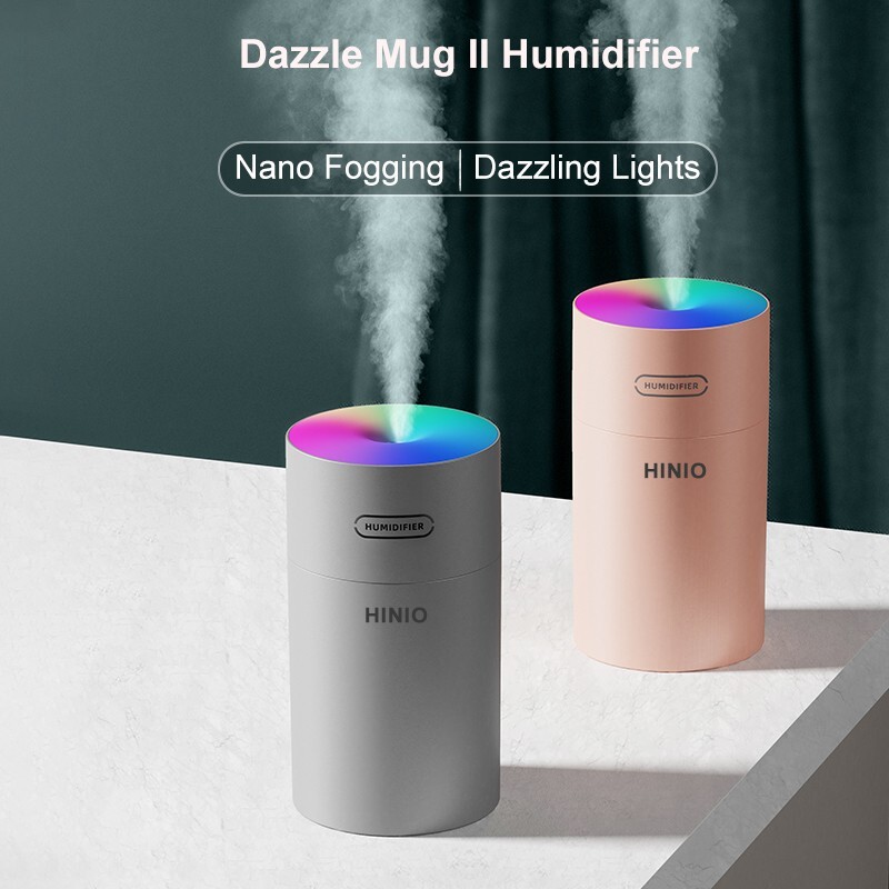 HINIO Essential Oil Diffuser with Humidifier Air Purifier and LED Light