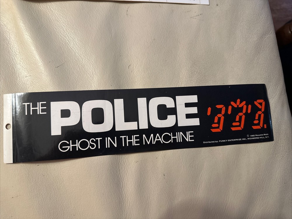 Vintage The Police Rock Band  Bumper Sticker # 627