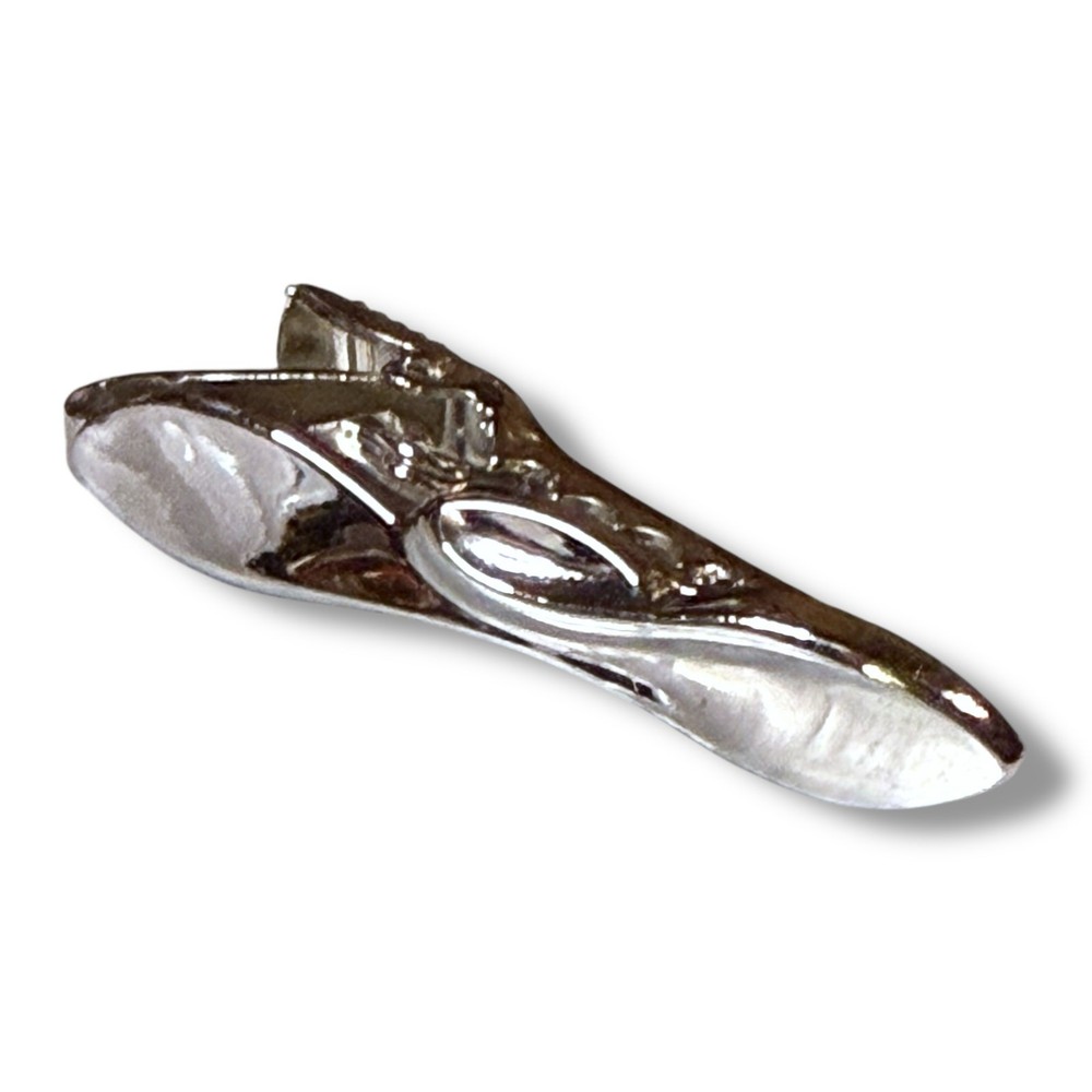Vintage Silver Wave MCM Minimalist Tie Clip for Men