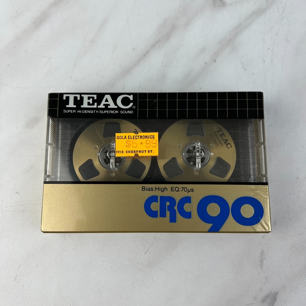 NEW TEAC CRC 90 High Bias Gold Reel to Reel Blank Cassette Tape [Japan]