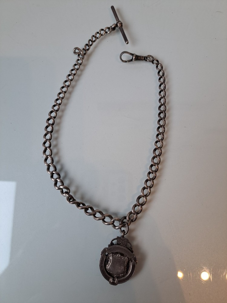 Watch Chain, Very Beautiful Chain For Pocket Watch, 925 Silver (STERLING SILVER)