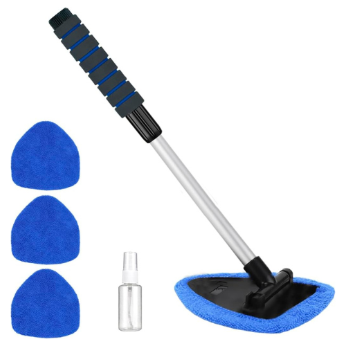 Windshield Extendable Cleaner Tool, Car Interior Cleaning Kit for SUV, Truck, RV