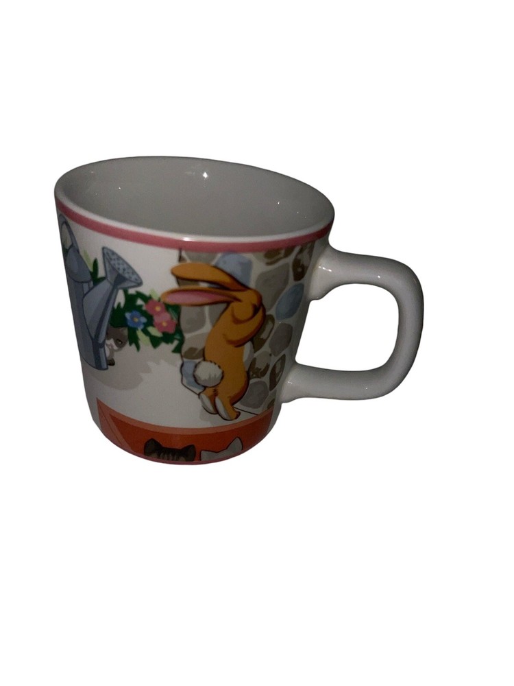 Tiffany Playground by Tiffany & Co. Kitten Rabbit Duck Child Porcelain Mug 1992