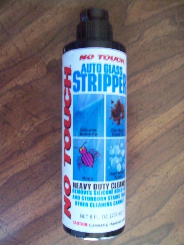 NO TOUCH GS8 AUTO GLASS STRIPPER - 8 Oz. - HEAVY DUTY CLEANER MADE IN USA - NEW