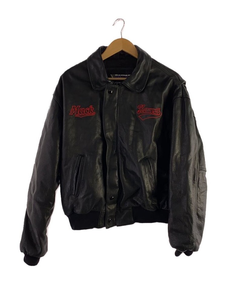 Men's Black Leather Blouson Jacket by Peotech USA - Style 2296