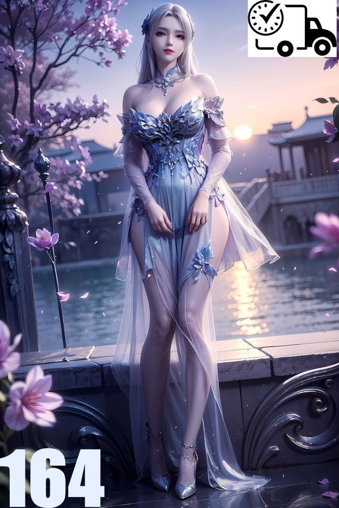 AI Art Desktop Background - Digital Girl Portrait China C4 By assada_47-image