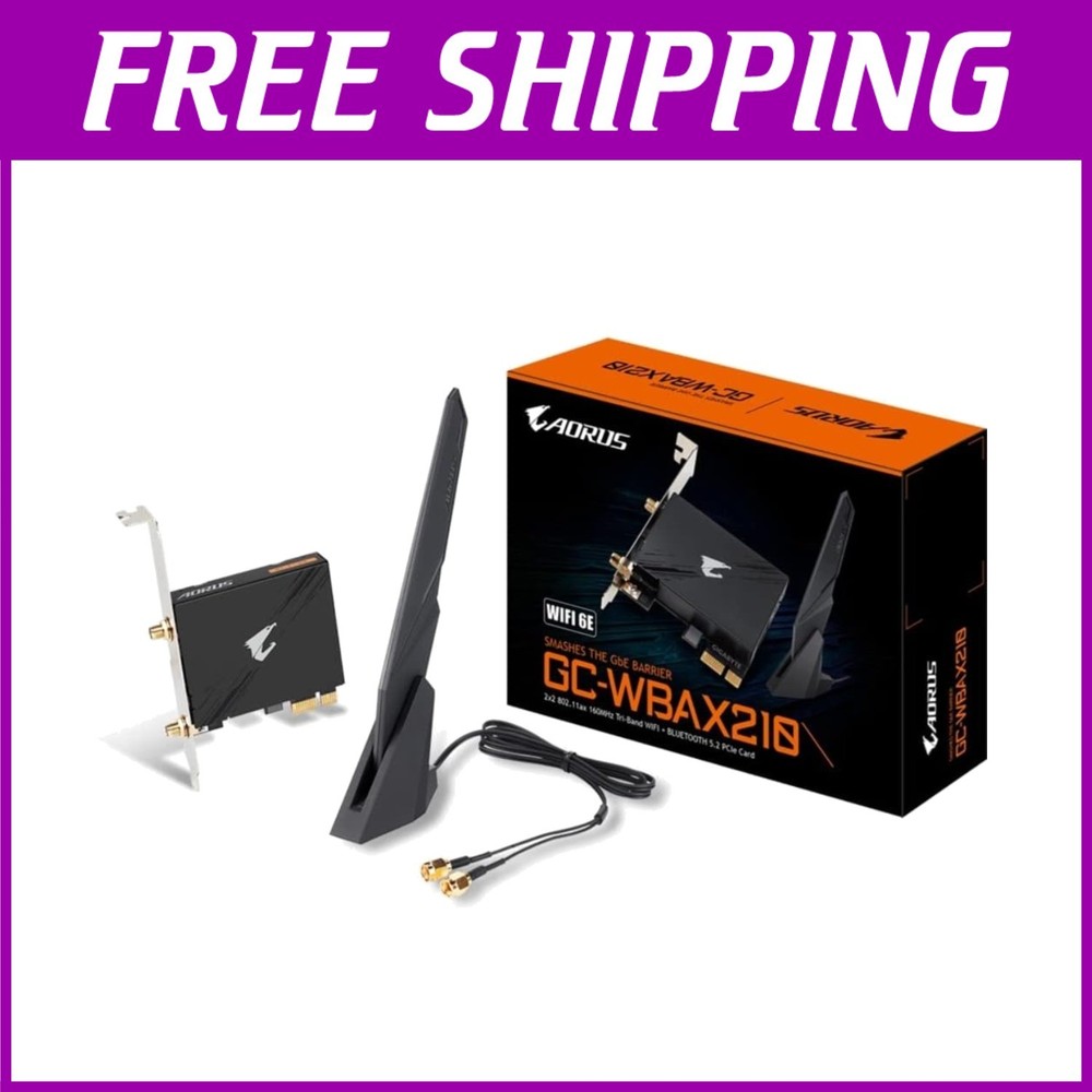 High-Speed WiFi 6E & Bluetooth 5.2 PCIe Adapter - 2x2 Dual Band Network Upgrade