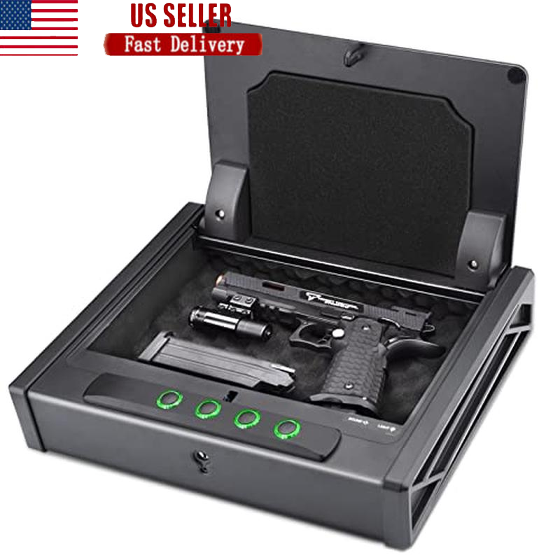 Biometric or Digital Gun Safe for 3 Pistols Safe Handgun Safe Digital Keypad-image