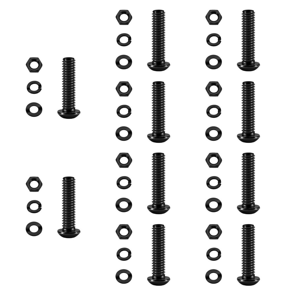 10Pcs M6 Round Head Screws Stainless Steel for Mechanical Industry Household