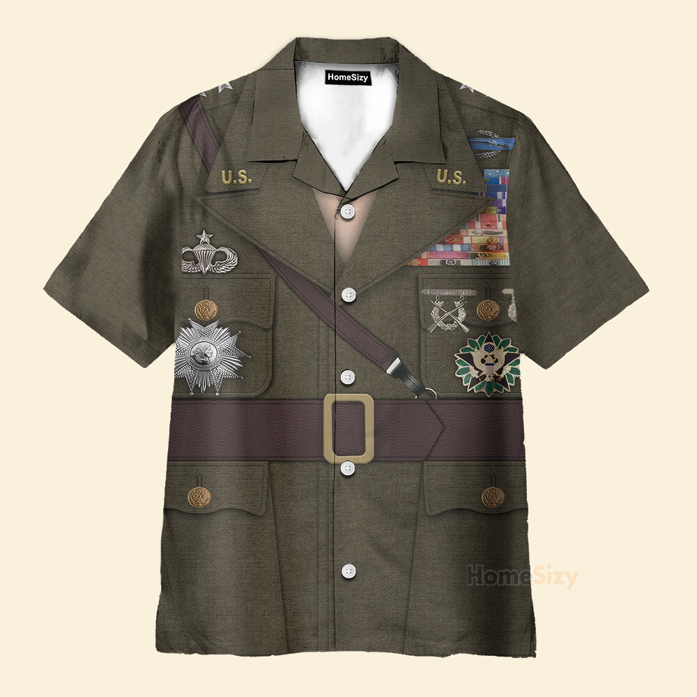Douglas Macarthur Cosplay Costume   Hawaiian Shirt