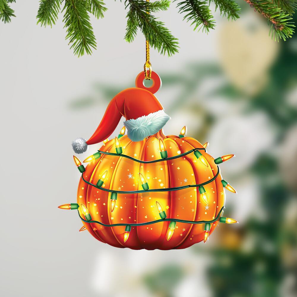 Pumpkin Christmas Tree Ornament Car Decor Xmas Gift Idea