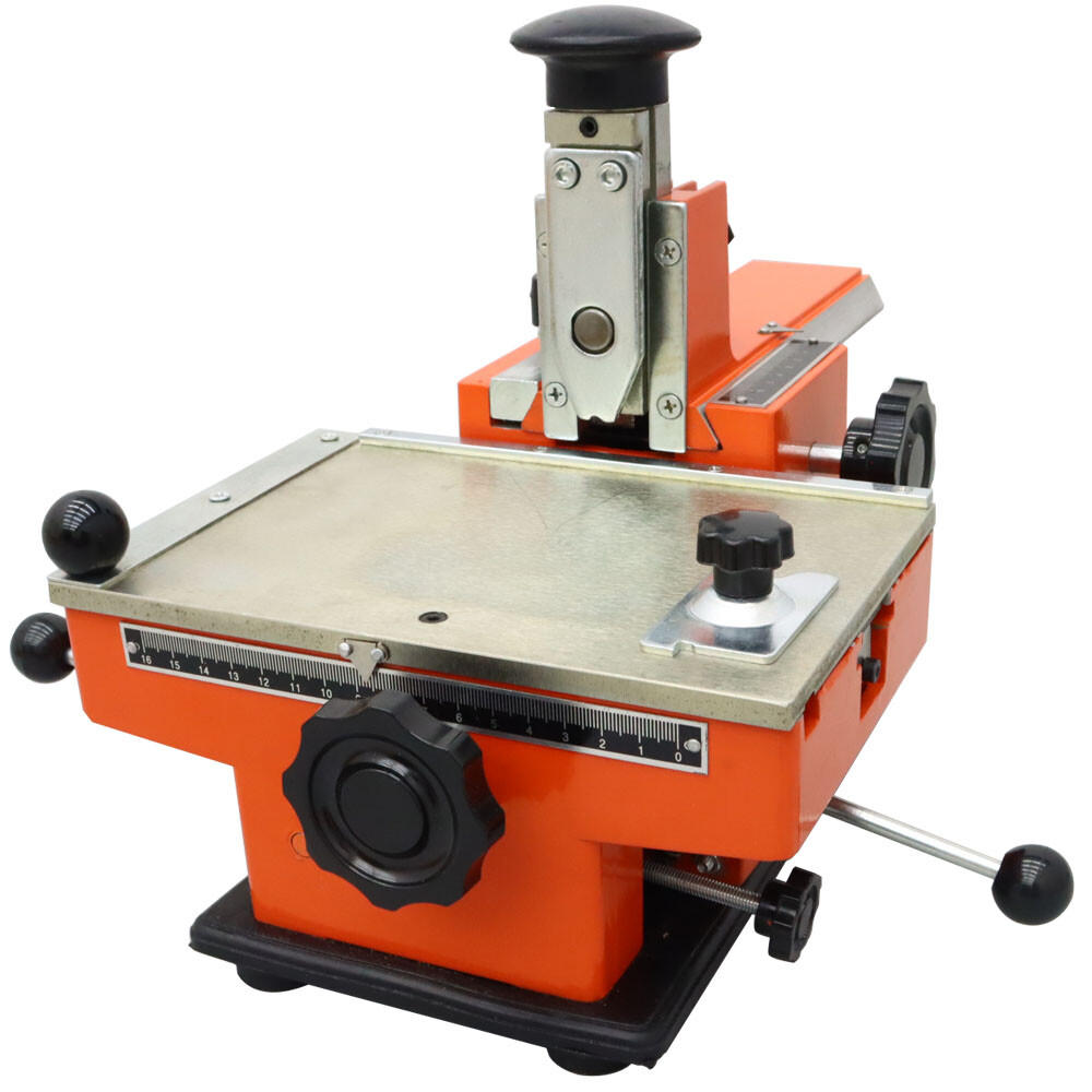Semi-Automatic Sheet Embosser 4mm Metal Stamping Printer Marking Machine-image