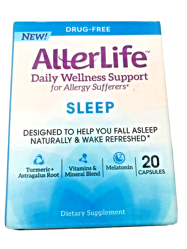 AllerLife Daily Wellness Support SLEEP for Allergy Sufferers - 20 Capsules