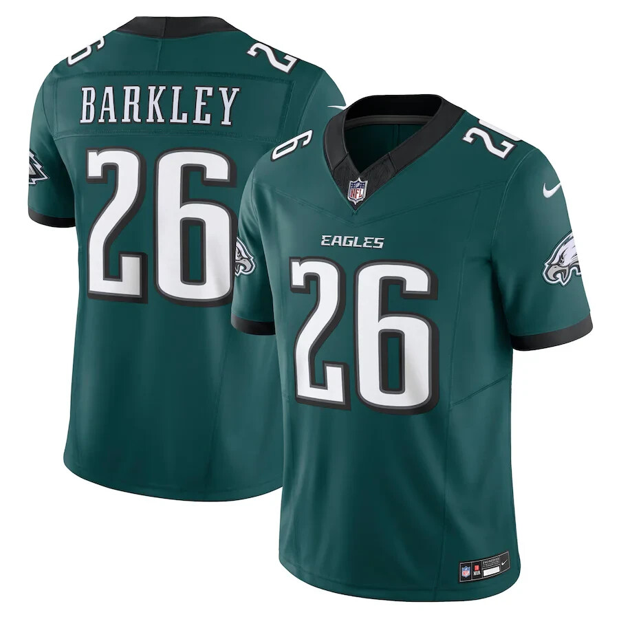 Men's Eagles #26 Saquon Barkley  Jersey