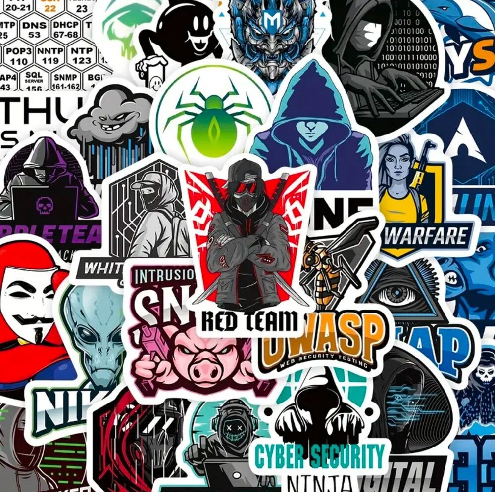 Lot Of Various Sticker Decals - Cybersecurity And InfoSec edition - US Shipping