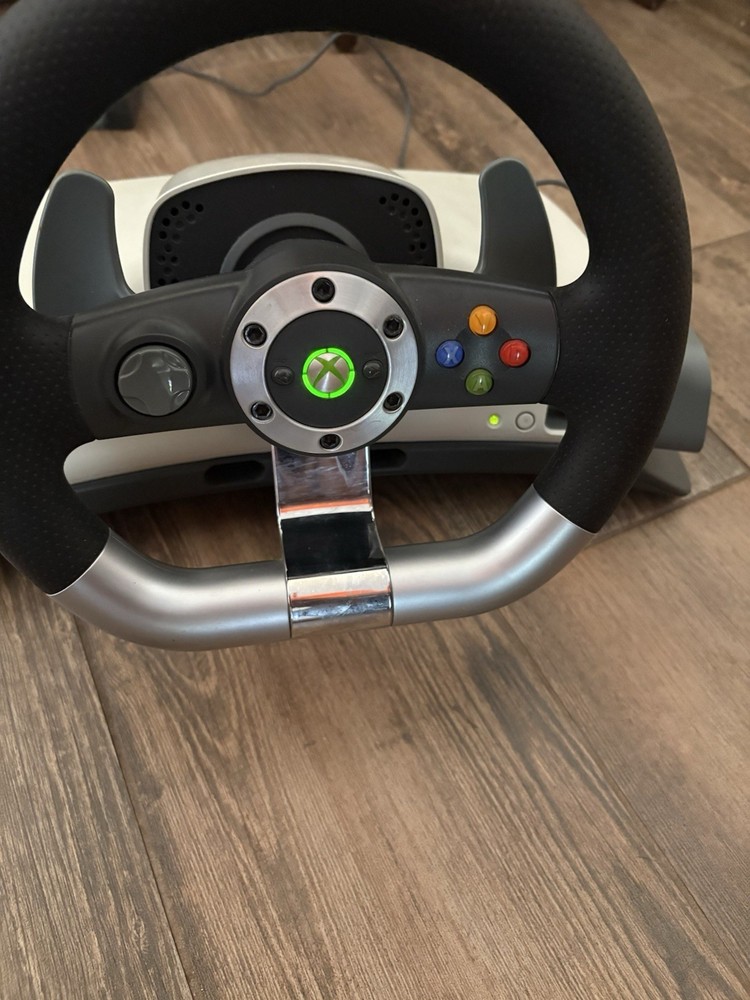 Microsoft Xbox 360 Wireless Racing Steering Wheel Force Feedback - NO Pedals