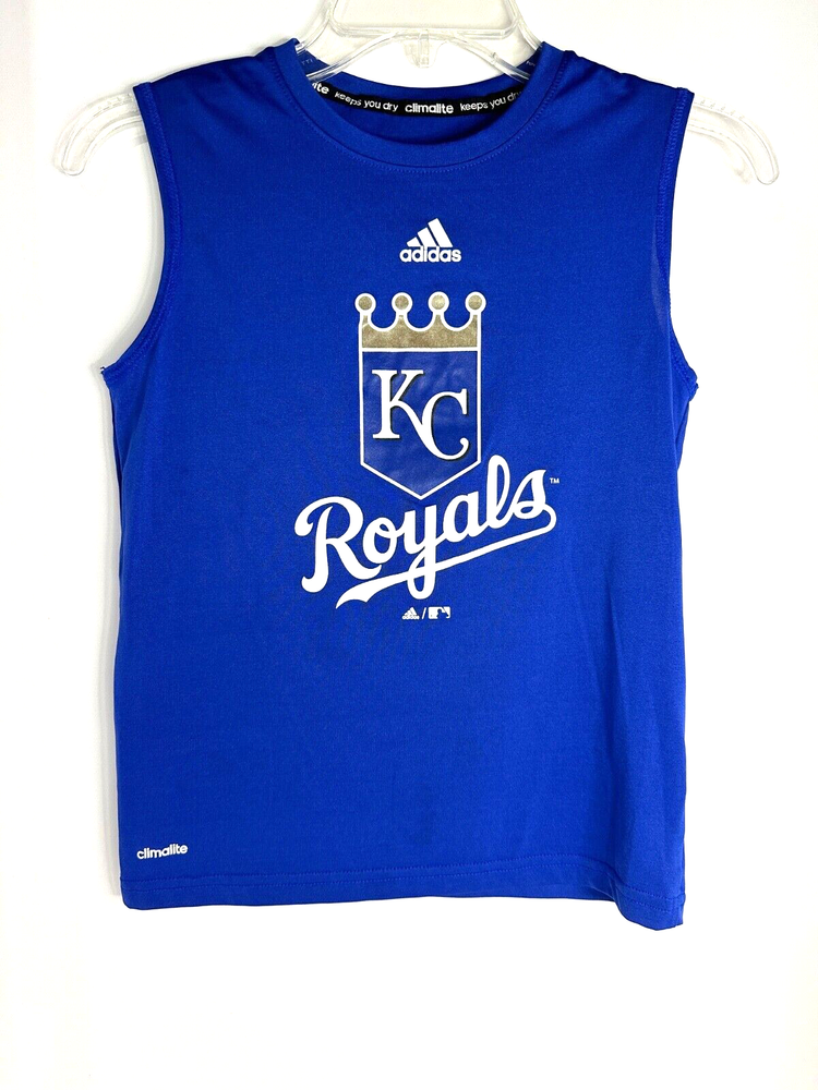 Kansas City Royals Blue Small Youth Size 8 Fan Gear Adidas Tank Top