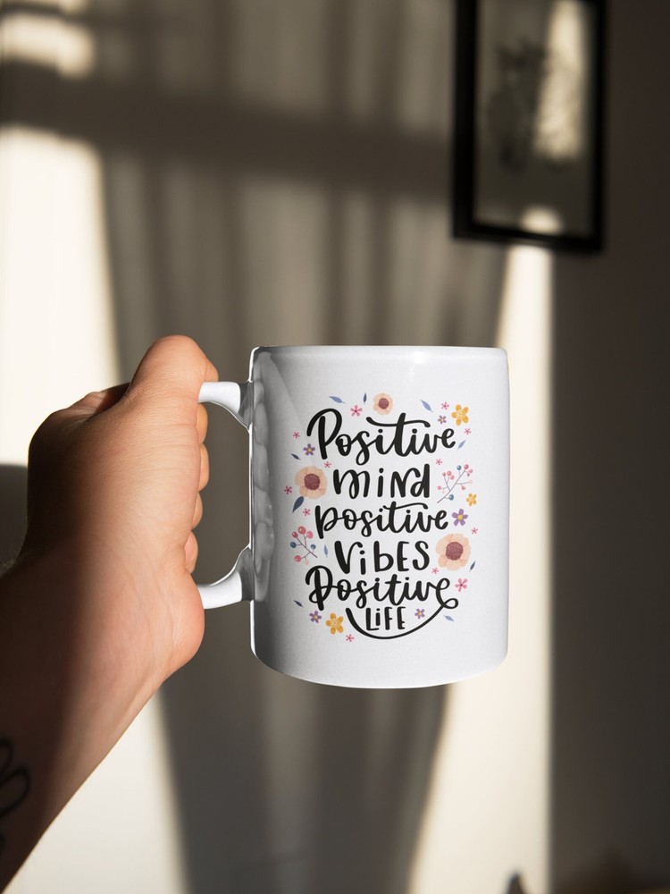 Positivity Motivational Coffee Mug for Good Vibes and Mindset Boost  